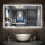 AICA (800x600mm) LED Bathroom Mirror Demister/Dimmable/Blutooth/Magnifier/Clock 1