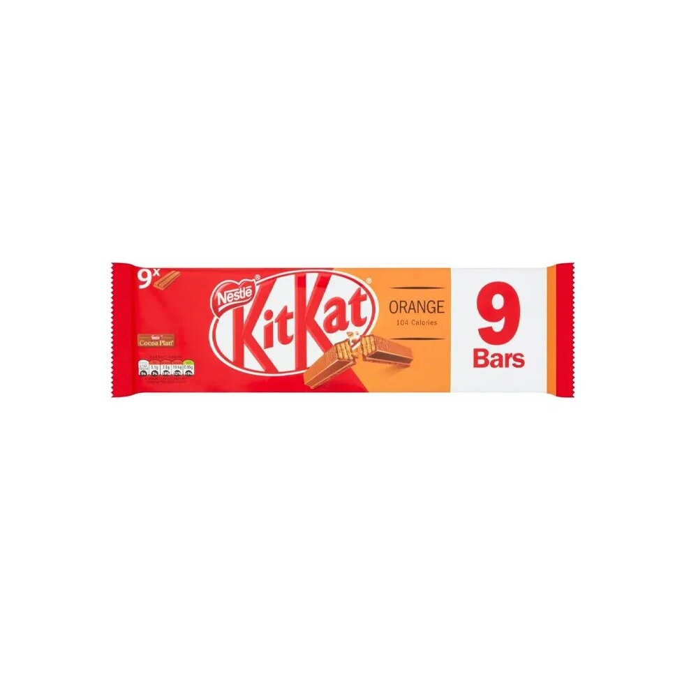 3 x Nestle KitKat Orange 9 Pack Delicious Tasty And Twisty