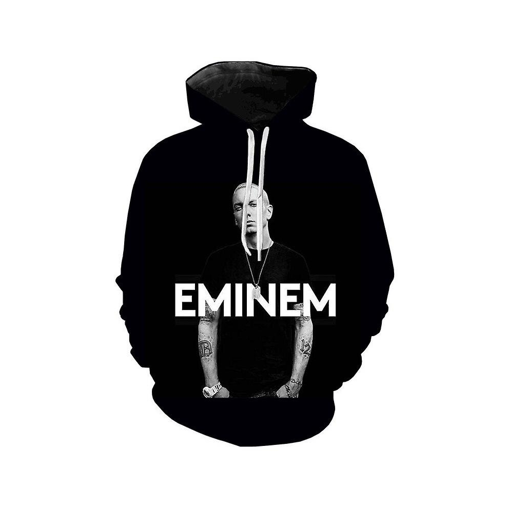 (3D1, L) 2023 Rapper Eminem Printed Hoodies Men/woman 3d Hooded Sweatshirts Boys Pullover Tracksuits Harajuku Streetwear Oversized Hoodie