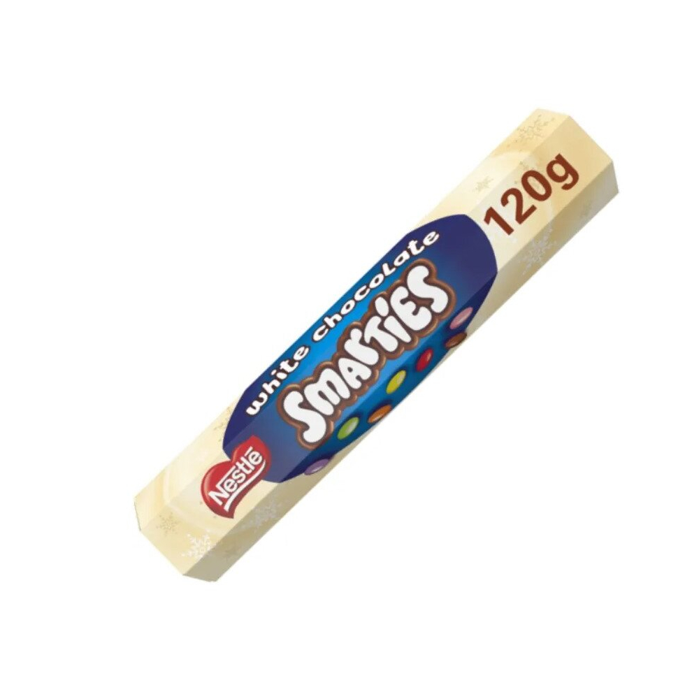 3 x Nestle White Chocolate Smarties Giant Tube, 120g