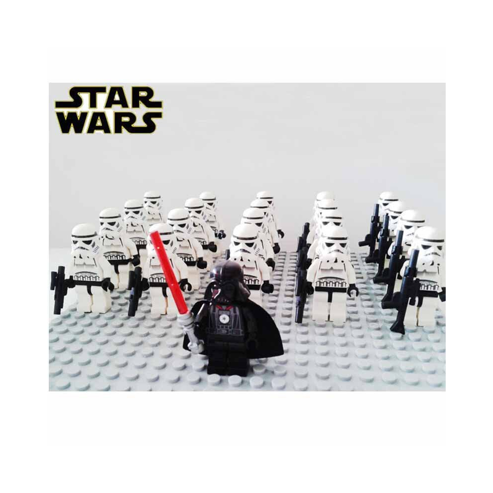 (21Pcs-C) 21Pcs Star Wars Clone Troopers Empire Storm Trooper Minifigures Kids Toys Fit Lego