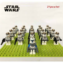 (21Pcs-B) 21 pièces de soldats clones Star Wars et Stormtroopers de l’Empire – minifigures, jouets pour enfants, compatibles Lego