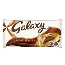 2 x Galaxy Milk Large Gifting Bar, 360g