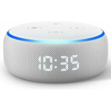 Amazon Echo Dot (3rd Gen) 3rd Generation Smart Speaker with Clock Screen - Sandstone