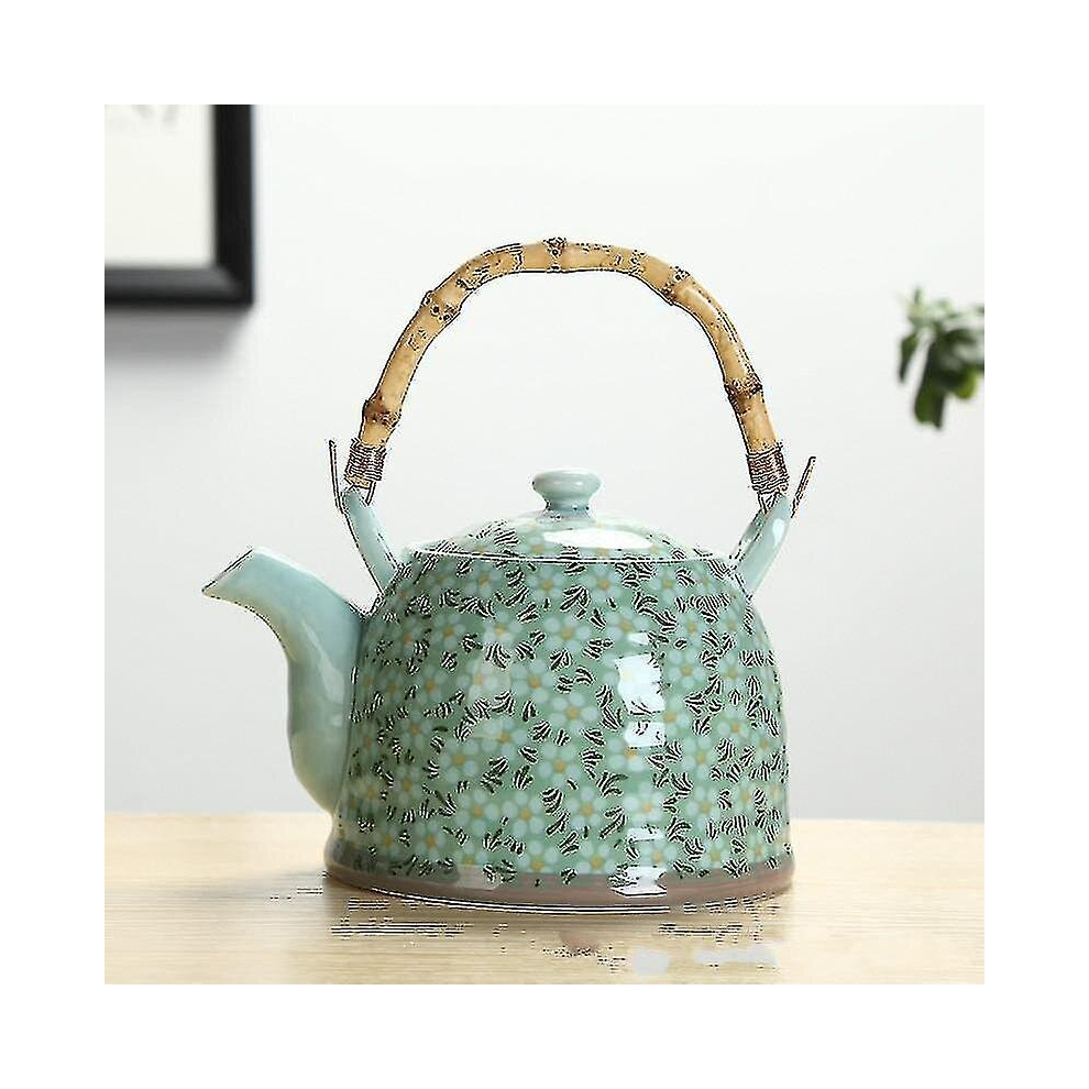 Electric Kettles Large Capacity Ceramics High Temperature Resistant With Filter Ceramic Kettle Teapot Flower