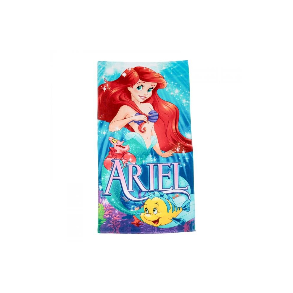 Disney 864266 Cotton The Little Mermaid Under the Sea Beach Towel, Blue