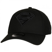 Superman 856868-small-med Symbol Era 39Thirty Fitted Hat, Black - Small & Medium