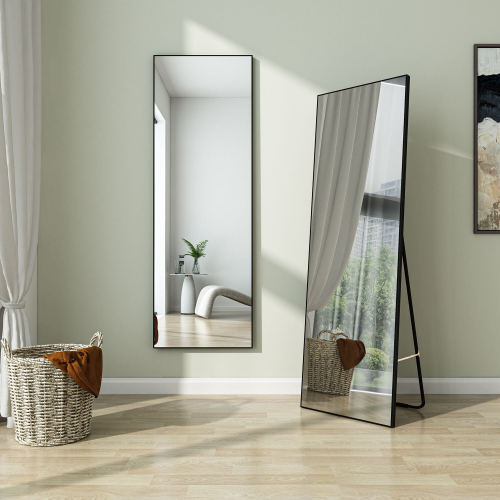 AICA (1600x500mm) Full Length Mirror Floor Standing with Black Frame