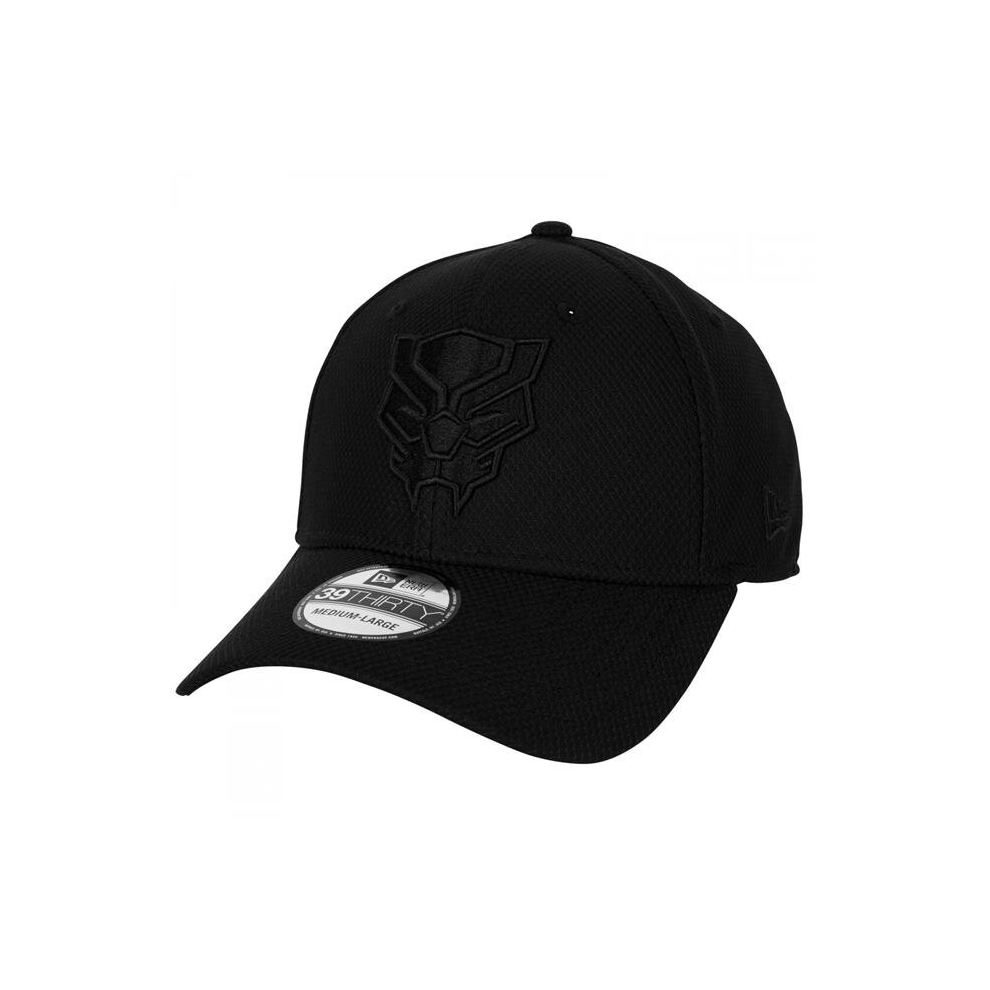 Black Panther 868084-medium-la Black Panther Logo Black on Black   Era 39Thirty Fitted Hat, Medium & Large