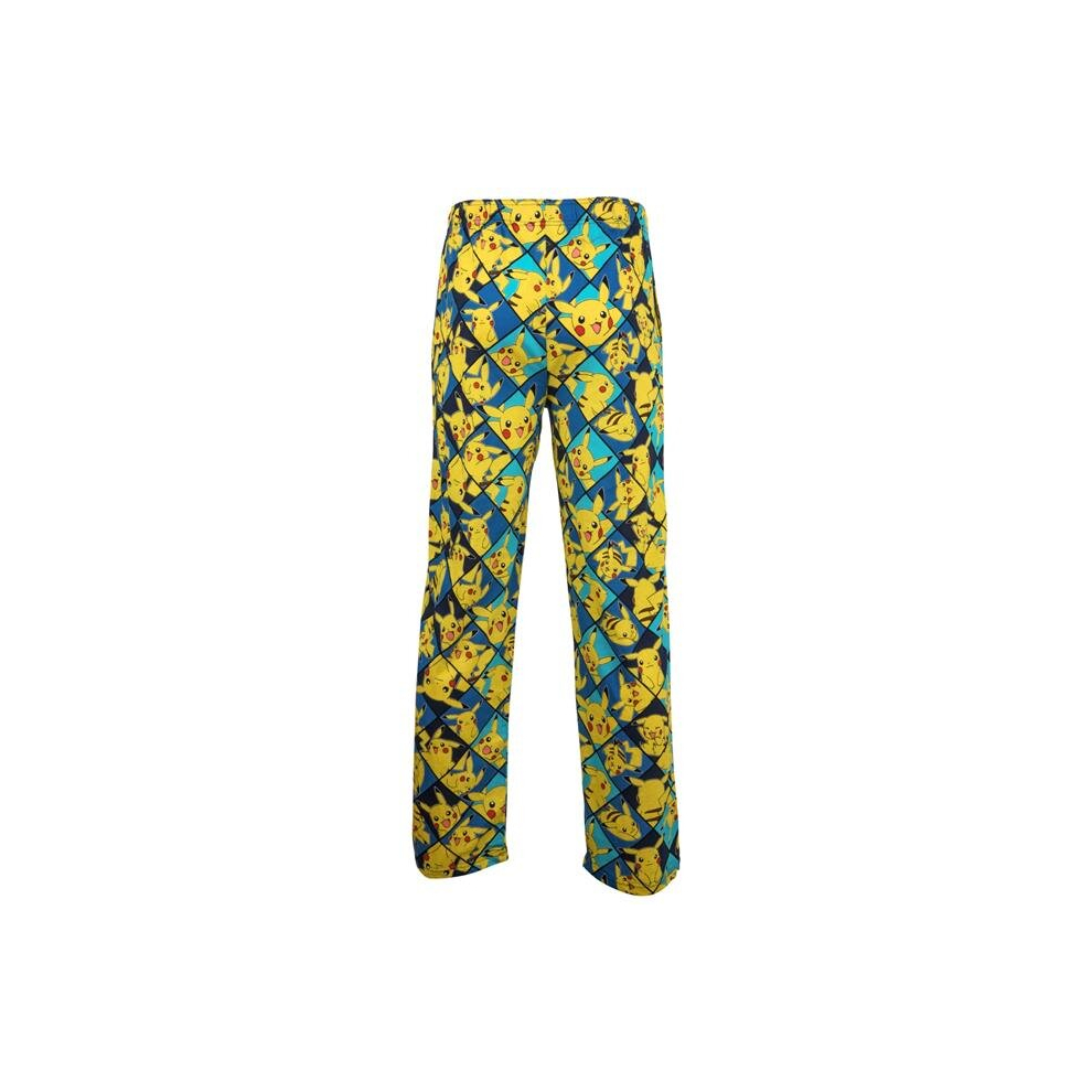 Pokemon 868929-large Pokemon Pikachu Poses Sleep Pants, Blue - Large