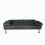 (Black) Modern 3D Fabric Sofa Bed With 2 Cup Holders 3