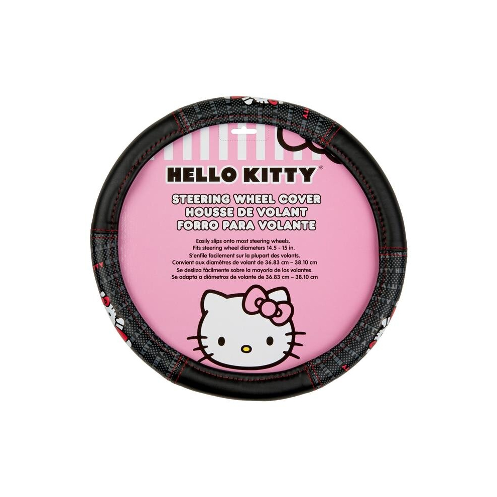 Hello Kitty 863502 Hello Kitty Character Print Steering Wheel Cover