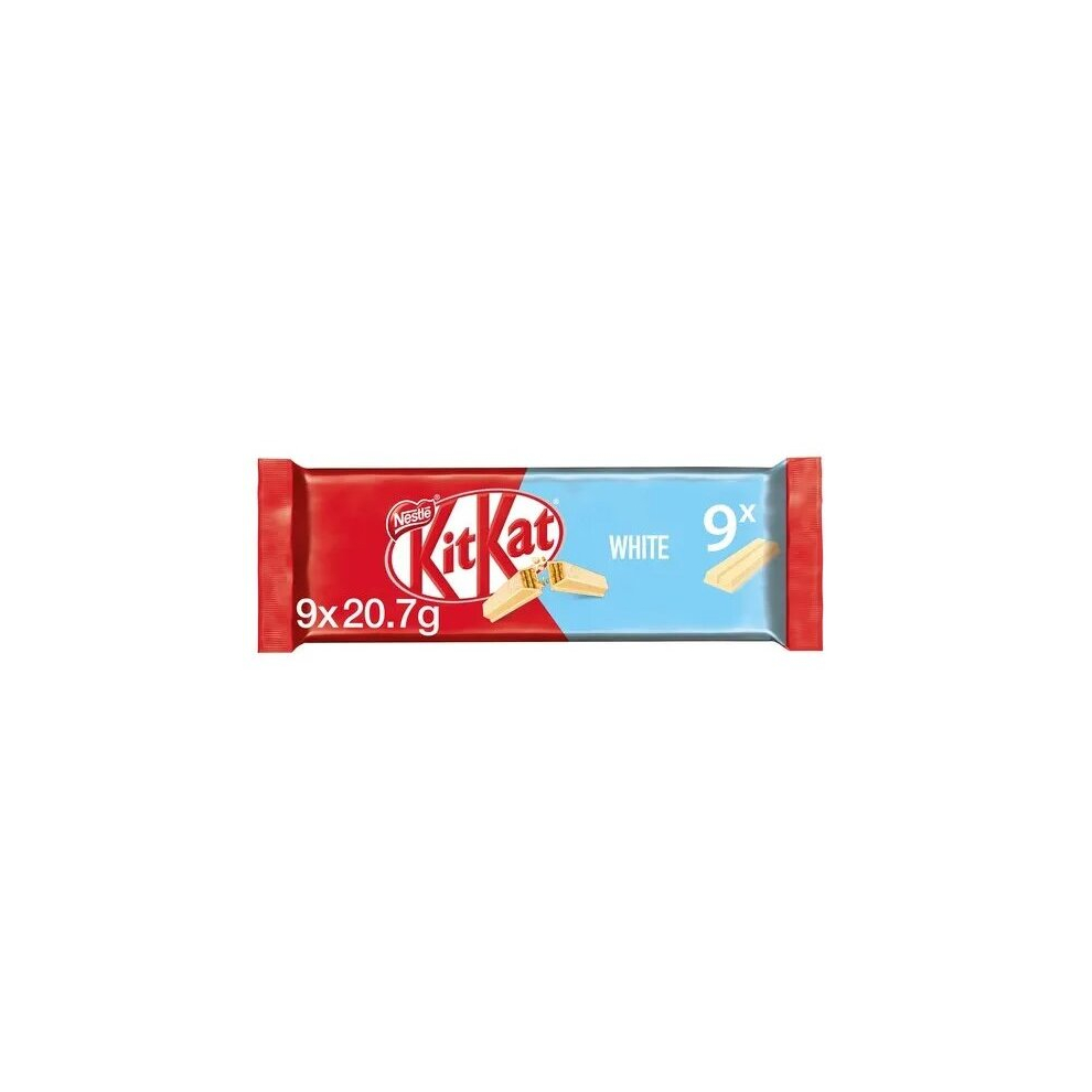 3 x KitKat White, 20.7g (Pack of 9)