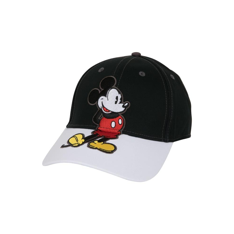 Mickey Mouse 861065 Polyester Mickey Mouse The Big Mick Baseball Cap, Black & White