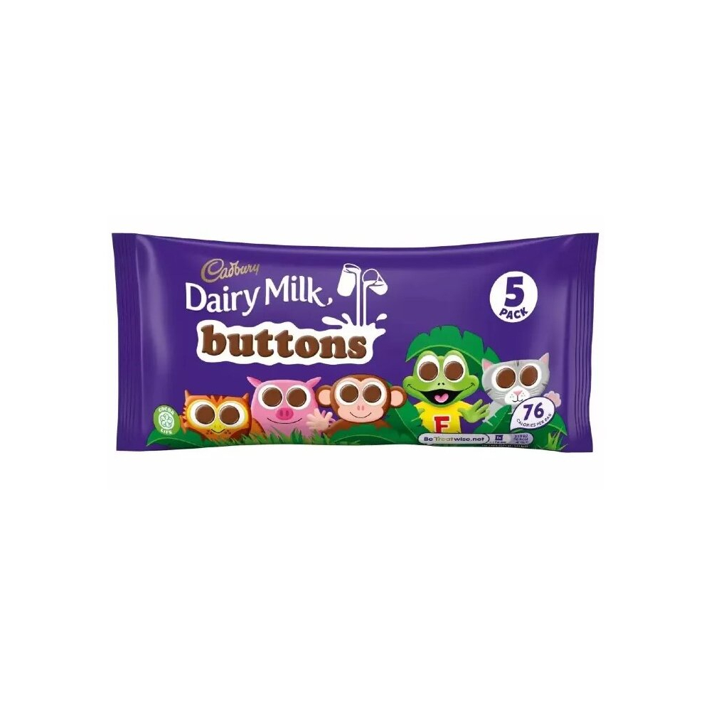 3 x Cadbury Dairy Milk Buttons, 14g per bag (Pack of 5)