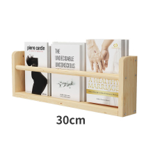 1pc Wall Storage Shelf Floating Wooden Children Picture Book Storage Ledge In Nursery Kids Room Rack Bookshelf Wooden Bookcase For Bedroom Living Room