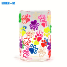 1pc Glass Toothpaste Cup Holder With Polymer Clay Decoration 3D Hand Painted Cartoon Holder Cat Claw Glow In The Dark Toothpaste Tube Childrens Style