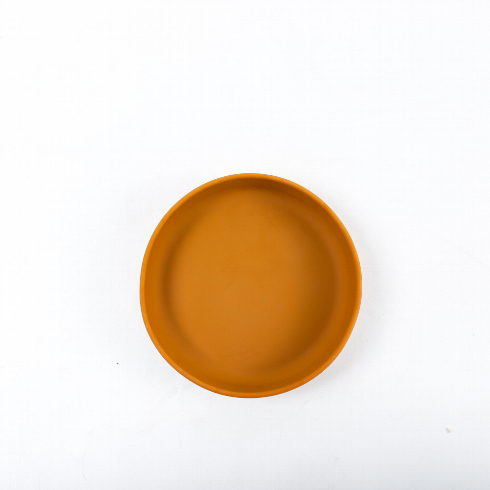 1pc Childrens Tableware Baby Feeding Tableware Silicone Plate Complementary Food Bowl Baby Non slip Dinner Plate