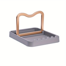 1pc Pot Lid Holder Sitting Foldable Spoon Rest For Countertop Heat Resistant Cover Holder For Kitchen Counter Cooking Utensils Rack For Spoons Ladles