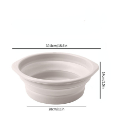 1pc Foldable Washbasin for Easy Cleaning and Storage Perfect for Washing Vegetables and Dishes in the Sink or Hanging on the Wall