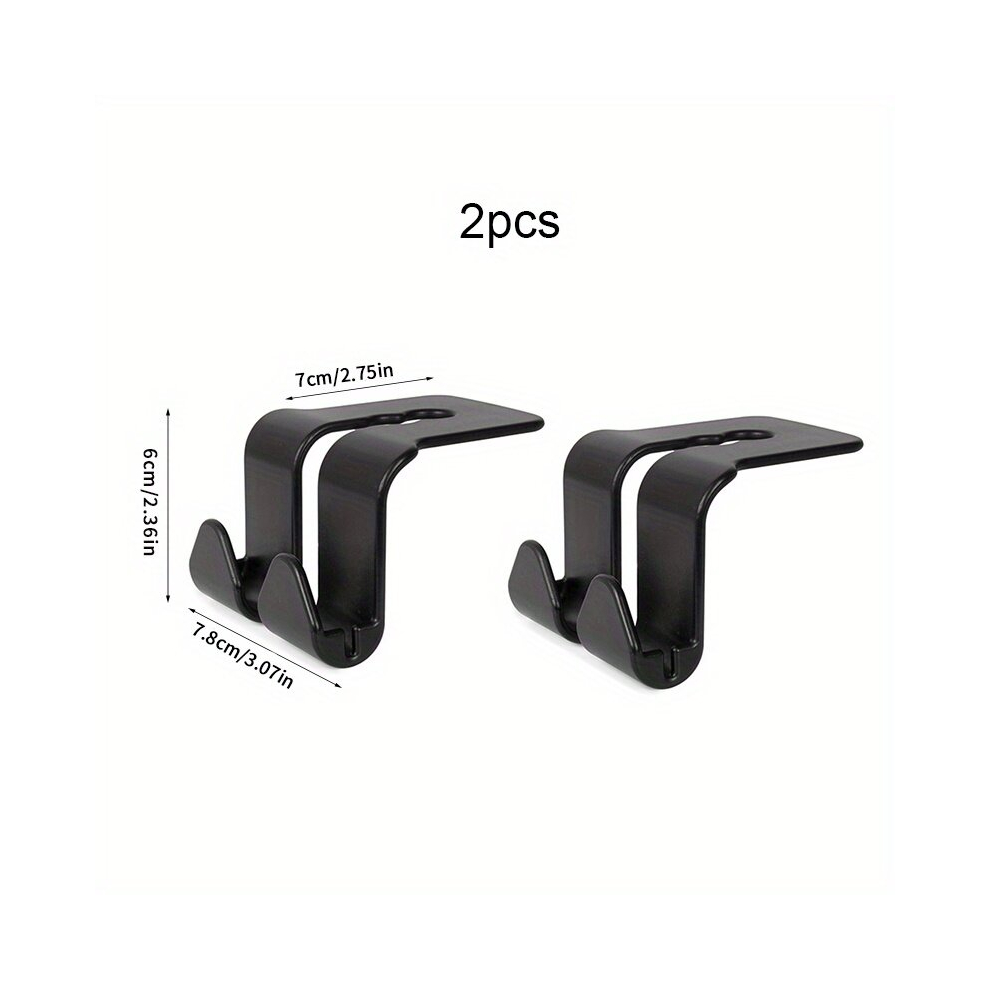 2 4Pcs Car Seat Headrest Hooks Back Seat Organizer Hanger Storage Hook Universal Car Purse Hook For Vehicle Car Handbag Clothes Coats Grocery Bags Multicoloured 885675592711