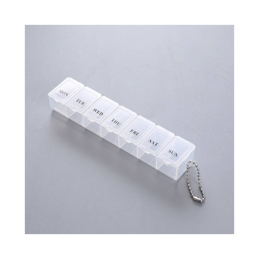 1pc 7 Days A Week Portable Pill Box Easy to Use and Organize Medicine Dispenser