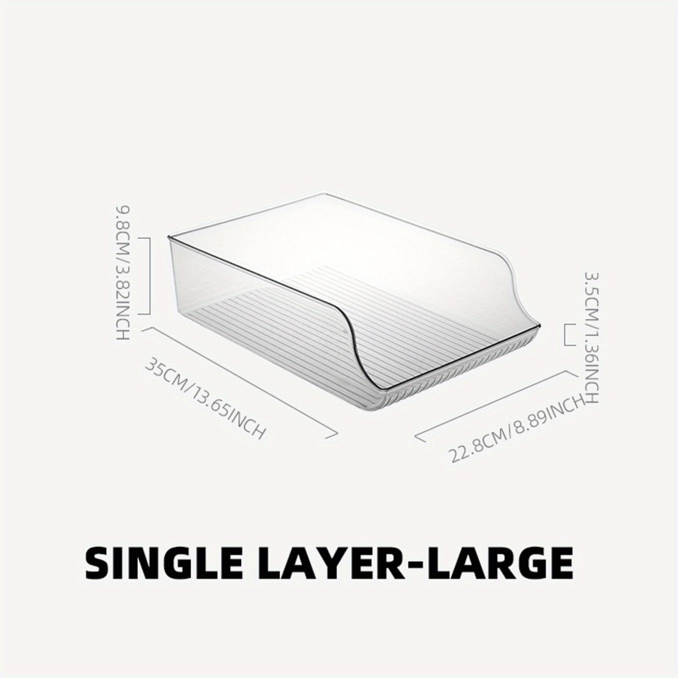 1pc Refrigerator Organizer Bin 2 layer Automatic Rolling Beverage Soda Can Storage Box For Fridge Pantry Countertops Cabinets BPA Can Dispenser Househ-image-OPC-PCNZ7WD-NEW