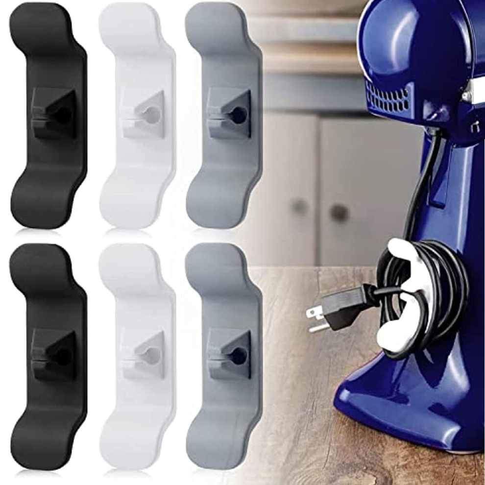 6Pcs Cord Organizers Kitchen Appliance Cord Organizer Stick On Cord Wrapper Winder Holder For Appliance Adhesive Cord Keeper For Blender Mixer Coffee 885675608313