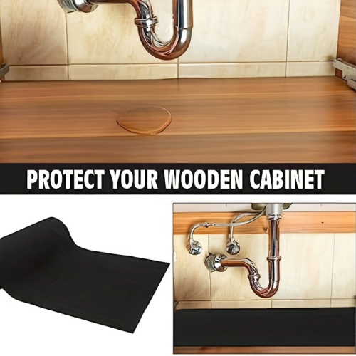 1pc Waterproof Silicone Sink Liner Absorbent Shelf Protector for Kitchen and Bathroom Cabinets Kitchen Accessory 2