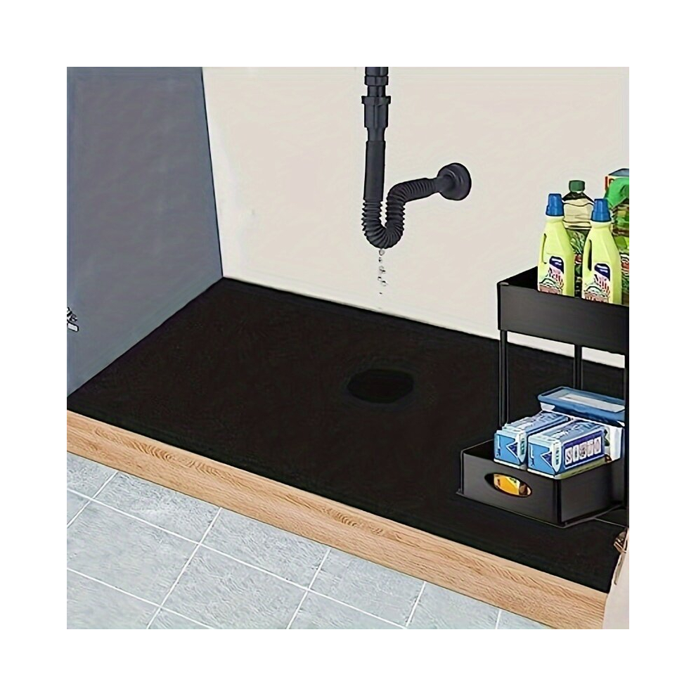 1pc Waterproof Silicone Sink Liner Absorbent Shelf Protector for Kitchen and Bathroom Cabinets Kitchen Accessory