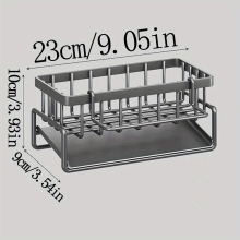 1pc Kitchen Sink Caddy Kitchen Sink Organizer Hanging Faucet Drain Rack For Sponge Brush Towel Scrubbers Bathroom And Kitchen Supplies