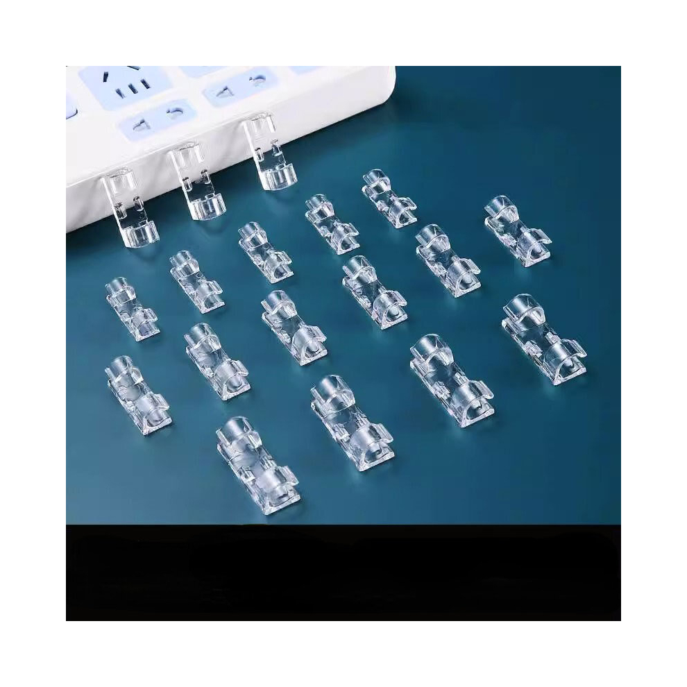 20Pcs Wire Managers Wire Fixer Routing Artifact Punching Self Adhesive Network Cable Seamless Buckle Clip Desktop Data Cable Collection Household Orga 885675619050