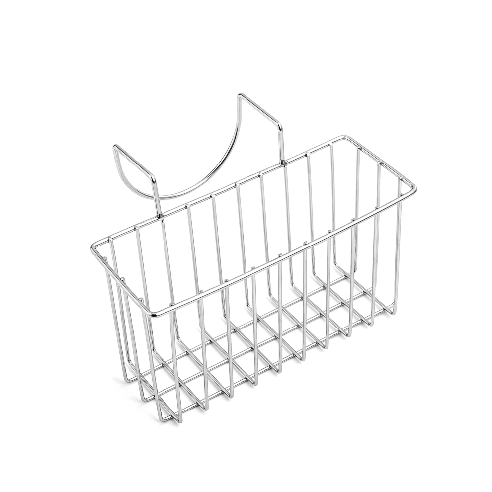 1Pc Sink Sponge Holder Sturdy Hooked Kitchen Sink Caddy Organizer For Dish Cloth Soap Dishwashing Liquid Drainer Rustproof & Durable Kitchen Accessori 885675604964