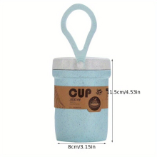 1pc Breakfast Cup With Lid And Spoon Double layer Oatmeal Cup With Spoon Airtight Oatmeal Container Wide Mouth Portable Mason Jars Breakfast Container