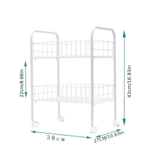 1pc Kitchen Storage Rack layer Floor Household Movable Shelf Bathroom Storage Rack Washroom Corner Storage Rack Purpose Storage Shelf For Bathroom Kit