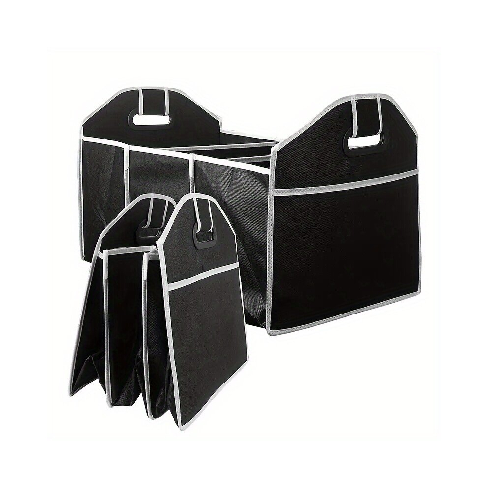 Maximize Your Car And Luggage Storage With This Collapsible Reusable Trunk Storage Bag Black 885675639898