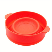 1pc Silicone Popcorn Bowl Microwave Oven Folding Popcorn Bucket High Temperature Resistant Large Silicone Bucket Popcorn Bowl With Lid Kitchen Contain