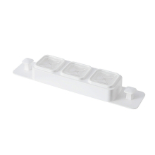 1 Pc Adhesive Tea Towel Holders 3 Holes Bathroom Towel Hooks Self Adhesive Tea Towel Holder Wall Mount No Drilling Push In Suction For Home Bathroom A