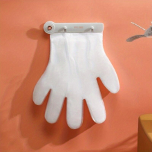 1set Disposable Glove Storage Clip With 200 Gloves Wall Mounted Glove Rack Freeo Punching Creative Portable Glove Organizing Clip Lazy Person Glove We