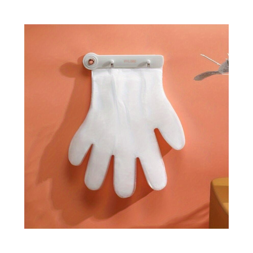 1Set Disposable Glove Storage Clip With 200 Gloves Wall Mounted Glove Rack Freeo Punching Creative Portable Glove Organizing Clip Lazy Person Glove We 885675651937