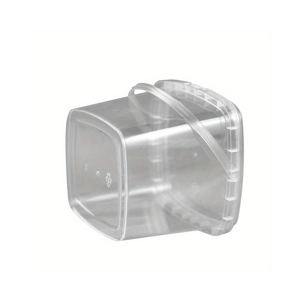 1Pc Square Bucket Transparent Plastic Bucket Packaging Bucket Portable Bucket Household Storage Supplies 885675652514