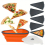 5pcs Silicone Folding Pizza Tray Reusable Triangular Pizza Packaging Box With Adjustable Pizza Container And Outer Box For Pizza Storage Container Sav 1