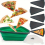 5pcs Silicone Folding Pizza Tray Reusable Triangular Pizza Packaging Box With Adjustable Pizza Container And Outer Box For Pizza Storage Container Sav 11