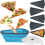 5pcs Silicone Folding Pizza Tray Reusable Triangular Pizza Packaging Box With Adjustable Pizza Container And Outer Box For Pizza Storage Container Sav 7