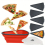 5pcs Silicone Folding Pizza Tray Reusable Triangular Pizza Packaging Box With Adjustable Pizza Container And Outer Box For Pizza Storage Container Sav 10