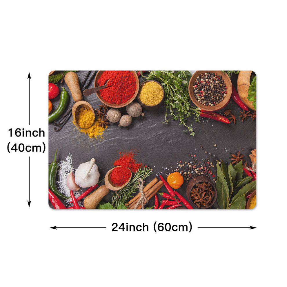 1pc Seasoning Kitchen Rug Spices Floor Mat Household Kitchen Mat Non slip proof Foot Mat Indoor Mat Doormat Door Rug Entrance Rug Home Decor Room Deco-image-OPC-PCNZNWC-NEW