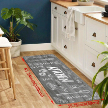 1pc proof Kitchen Rug Soft Cushioned Anti Fatigue Comfortable Mat Waterproof Non Slip Memory Foam Floor Mat Runner Rug Throw Rug For Living Room Bedro