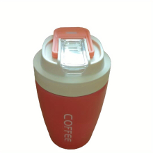 1pc Trave Coffee Mug With Straw 12 8oz Stainless Steel Thermal Coffee Cups Vacuum Water Cups Summer Winter Drinkware Travel Accessories Birthday
