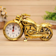1pc Motorcycle Alarm Clock Retro Style Unique Eye catching Motorbike Sporting Personality Creative Alarm Clock Bedside Clock Home Room Decor Wedding B