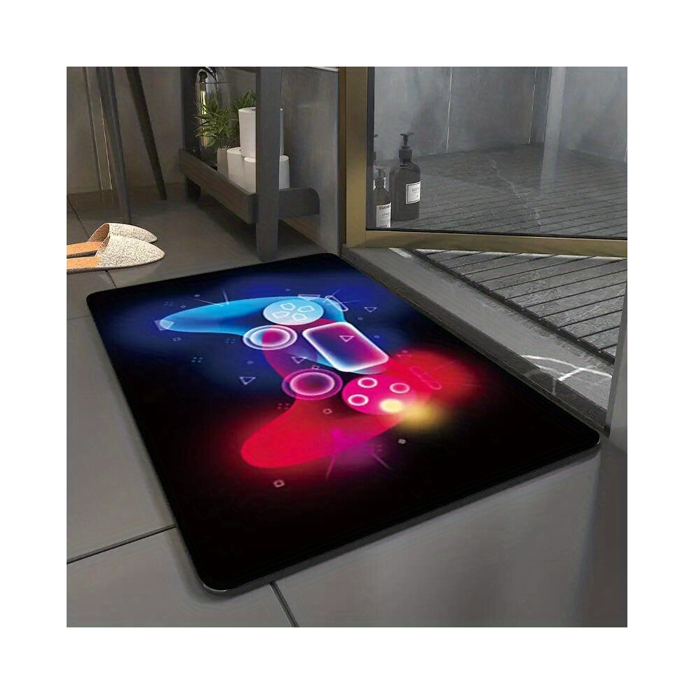 1pc 3D Gaming Rug For Teens Boys Non slip Living Room Gamepad Carpet Machine Washable Gaming Room Bedroom Decoration Living Room Carpet Home Decor Roo